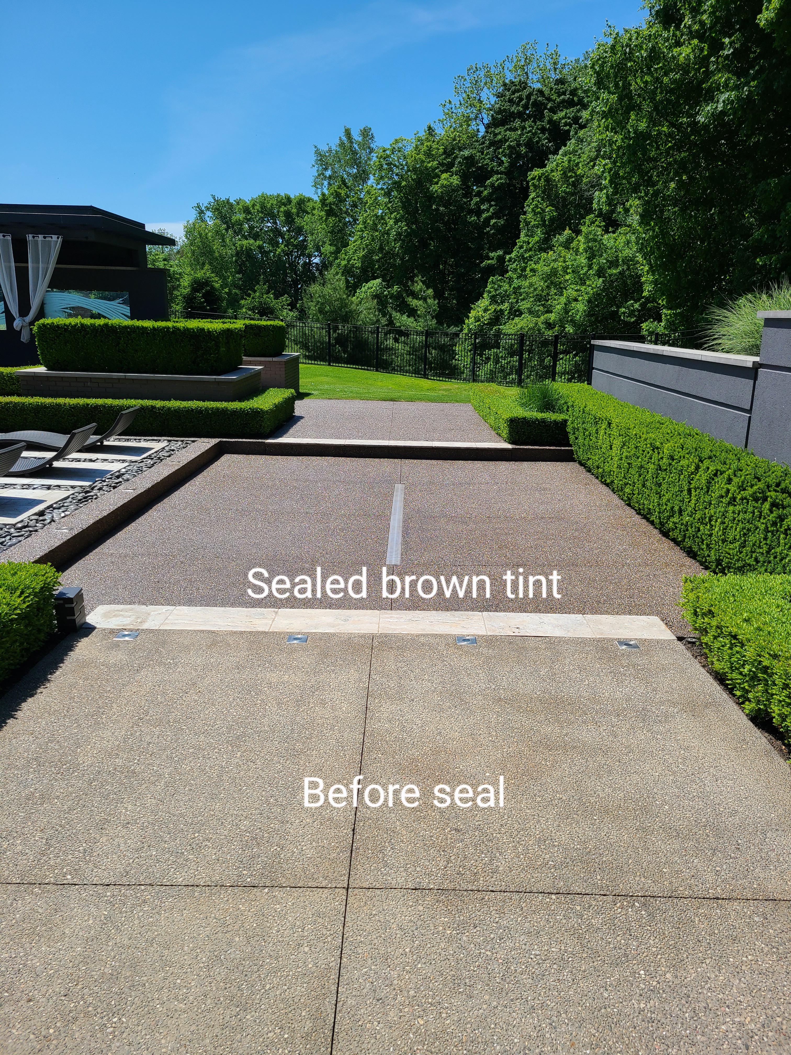 Professional sealer application on interlock pavers in Windsor Ontario by Preferred Coating Solutions