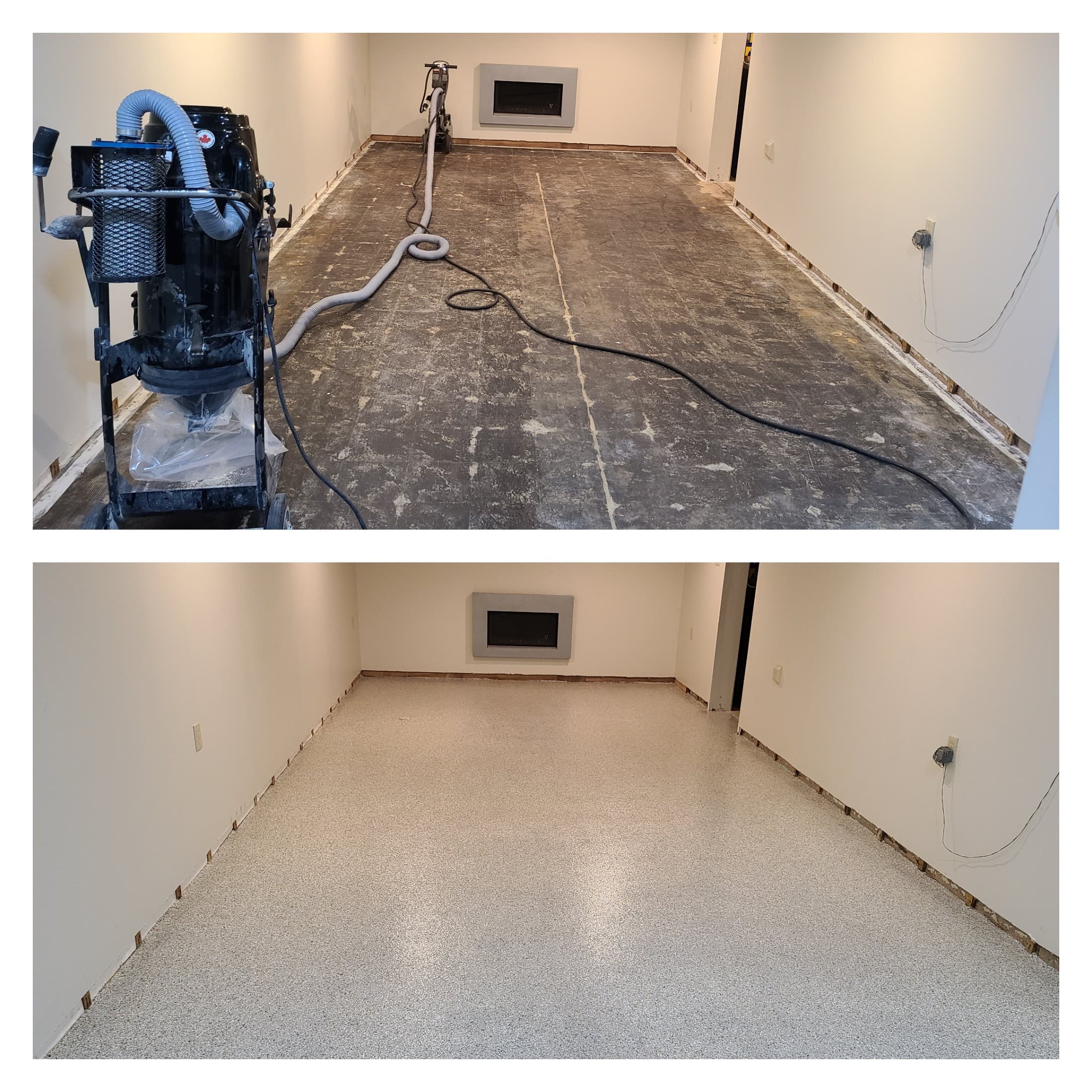 Epoxy basement floor coating in Windsor Ontario by Preferred Coating Solutions