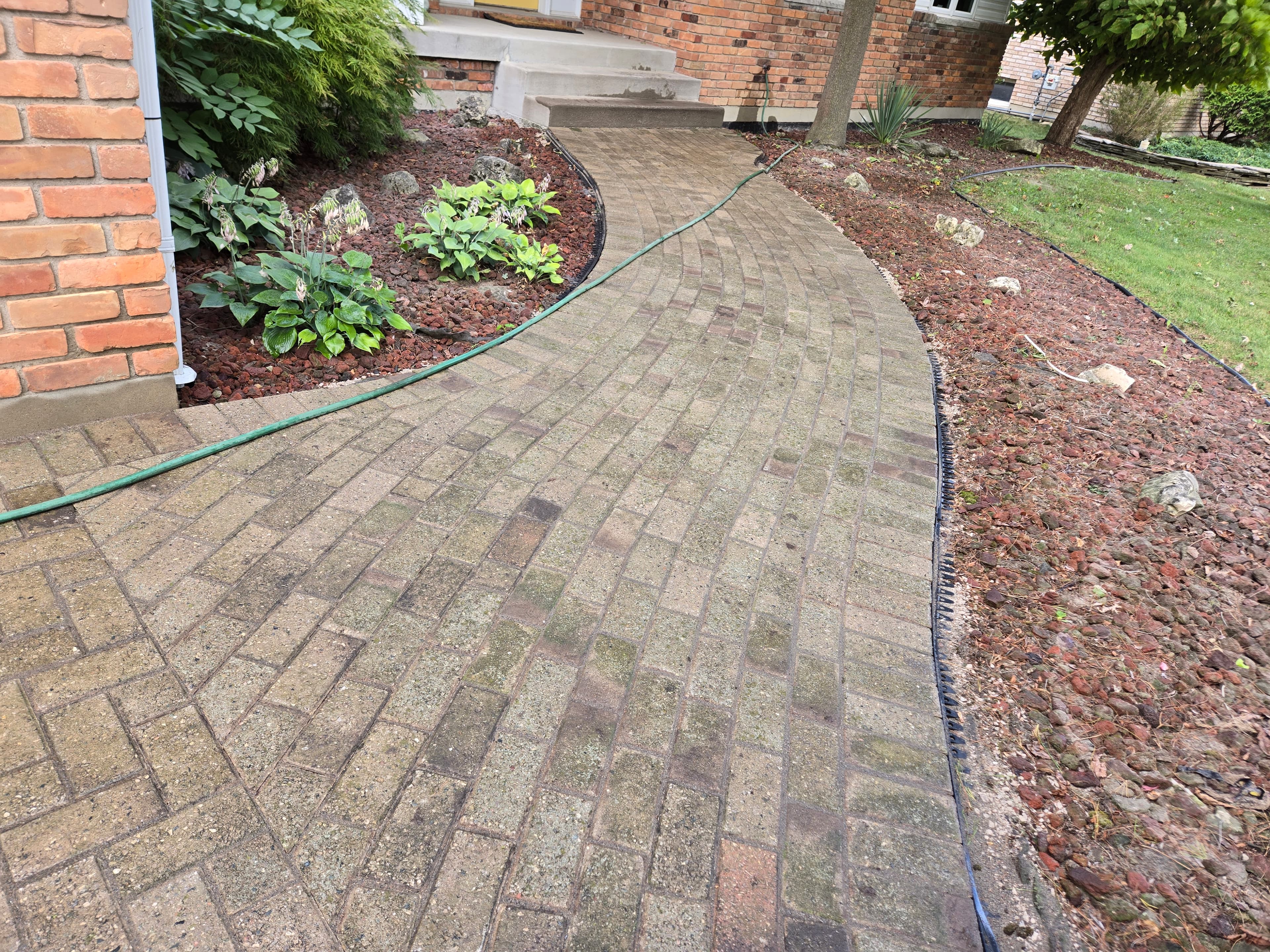 Driveway pressure washing service in Windsor Ontario by Preferred Coating Solutions